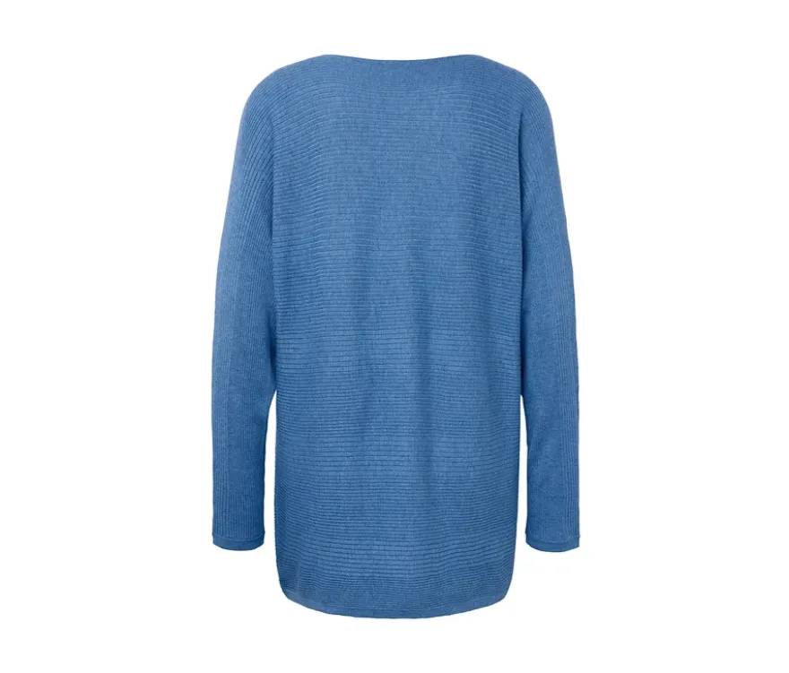 Feinstrickpullover, blau