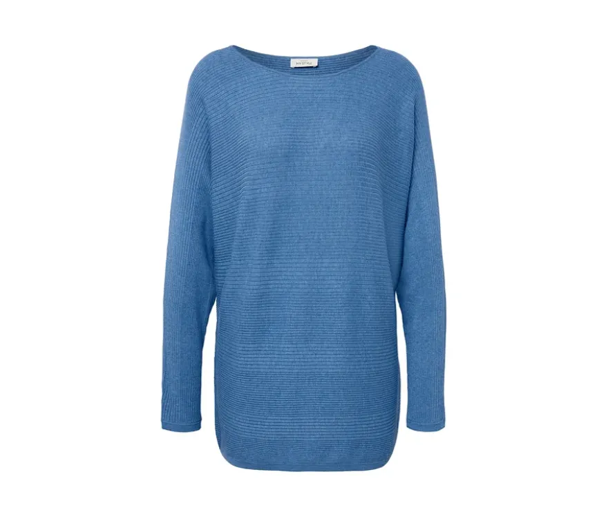 Feinstrickpullover, blau