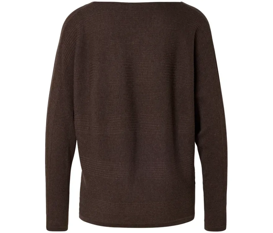 Feinstrickpullover, braun