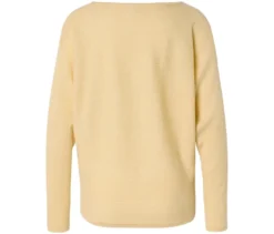 Feinstrickpullover, buttergelb