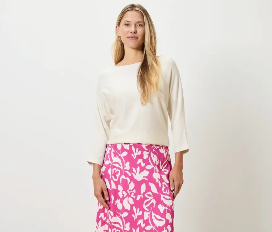 Feinstrickpullover, creme