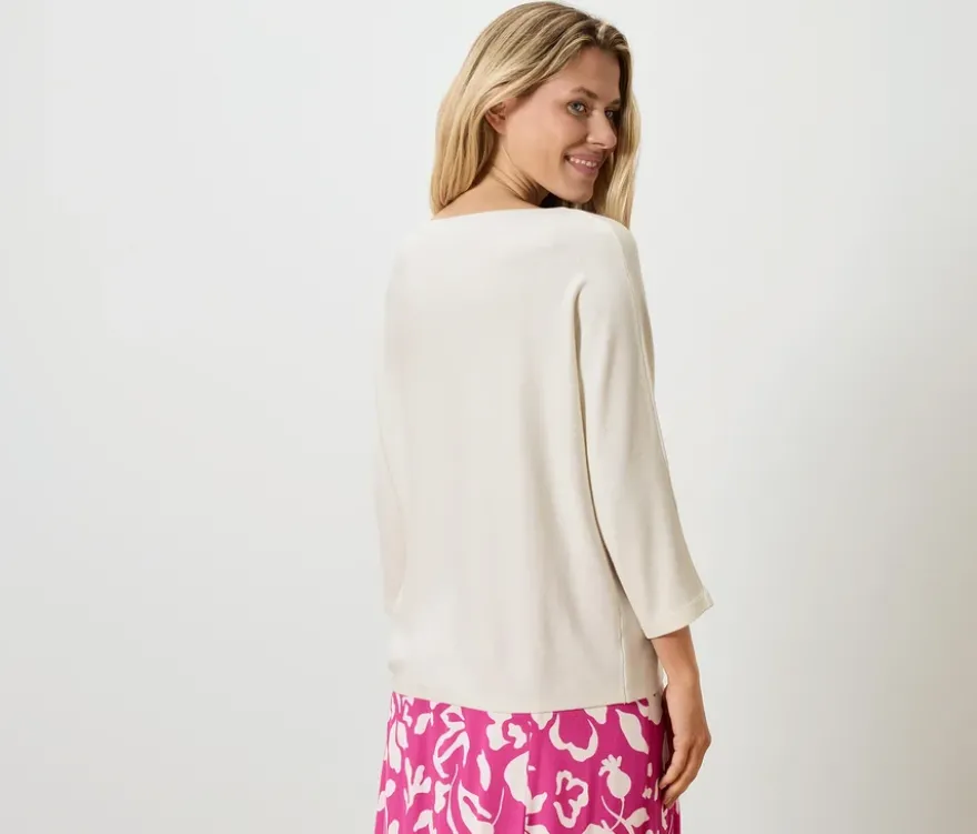 Feinstrickpullover, creme