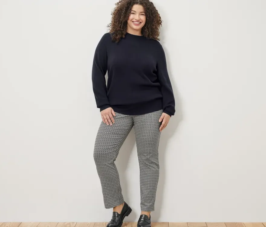 Feinstrickpullover, dunkelblau