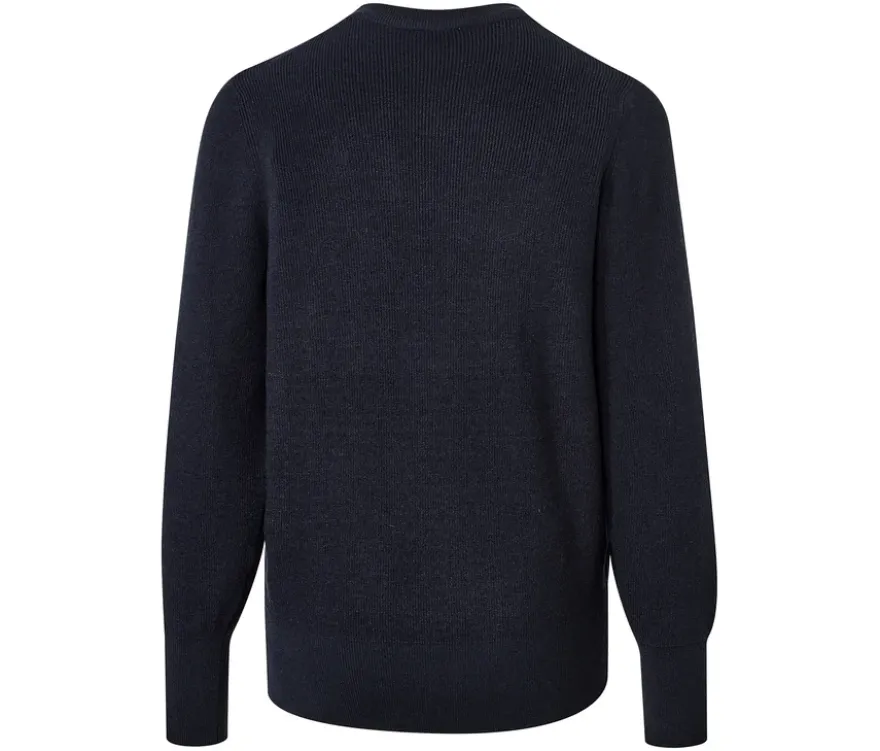 Feinstrickpullover, dunkelblau