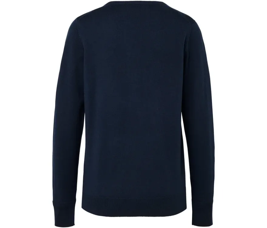 Feinstrickpullover, dunkelblau