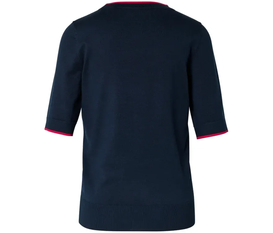 Feinstrickpullover, dunkelblau