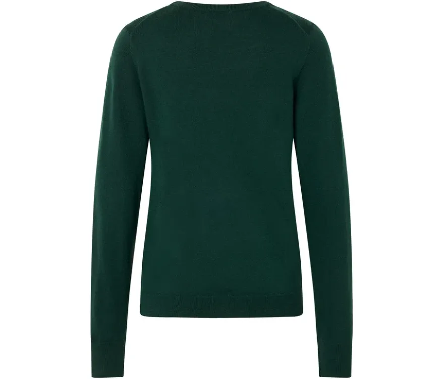 Feinstrickpullover, dunkelgrün