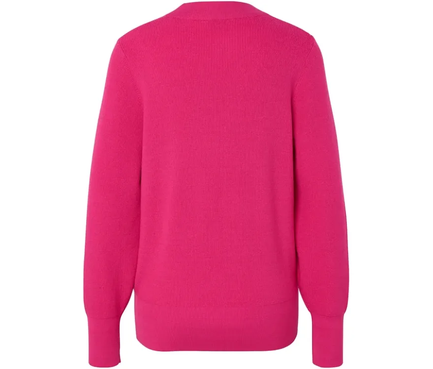 Feinstrickpullover, fuchsia