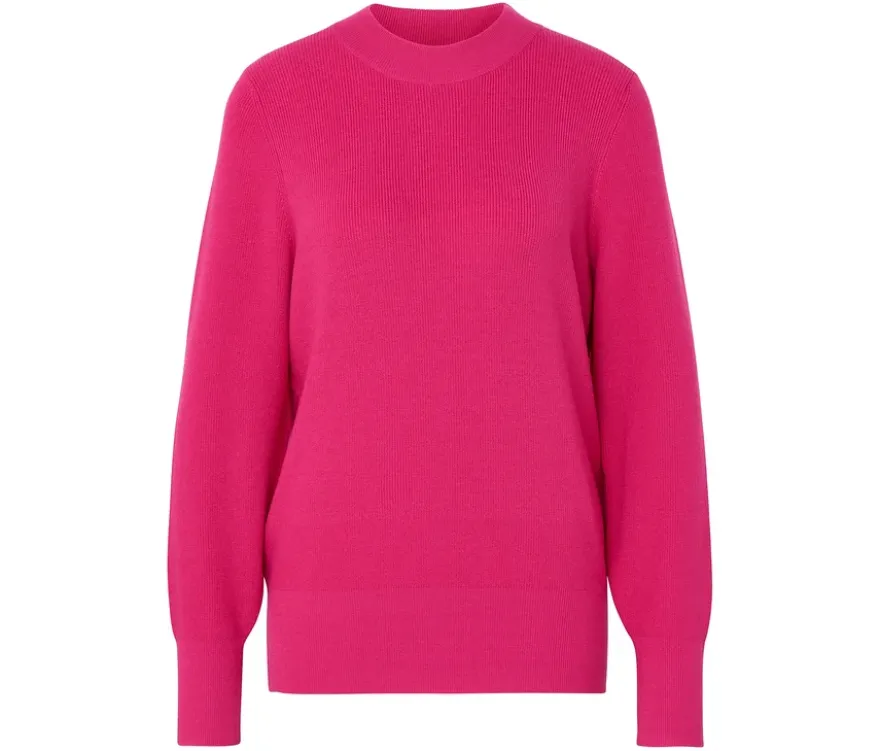 Feinstrickpullover, fuchsia