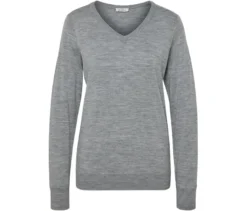 Feinstrickpullover, grau