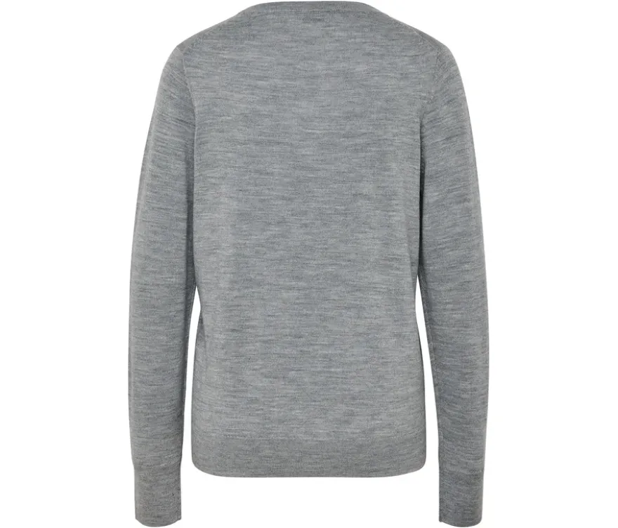 Feinstrickpullover, grau