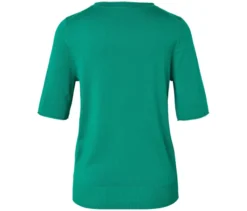 Feinstrickpullover, grün