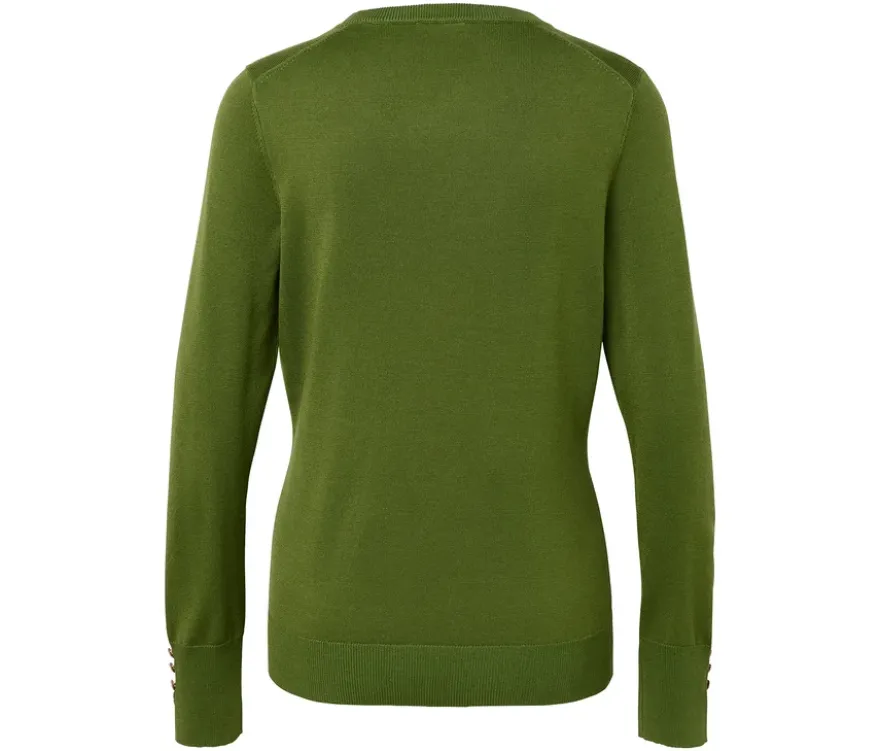 Feinstrickpullover, hellgrün