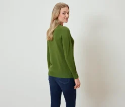 Feinstrickpullover, hellgrün