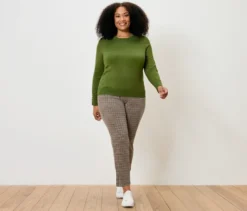 Feinstrickpullover, hellgrün