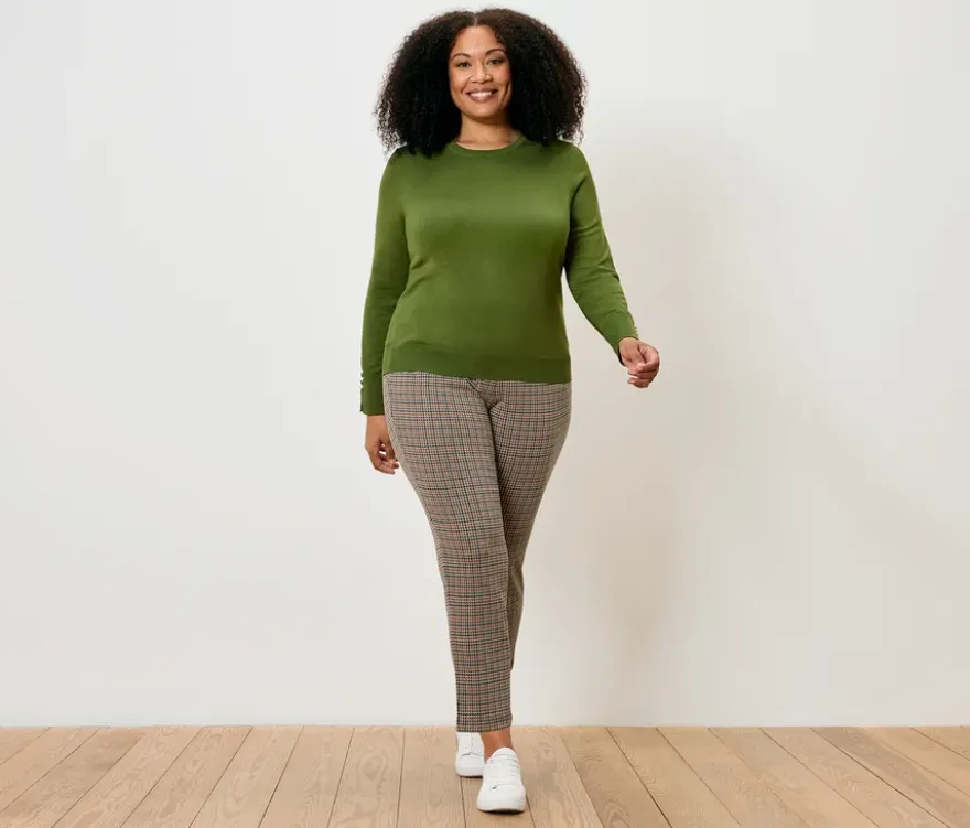 Feinstrickpullover, hellgrün