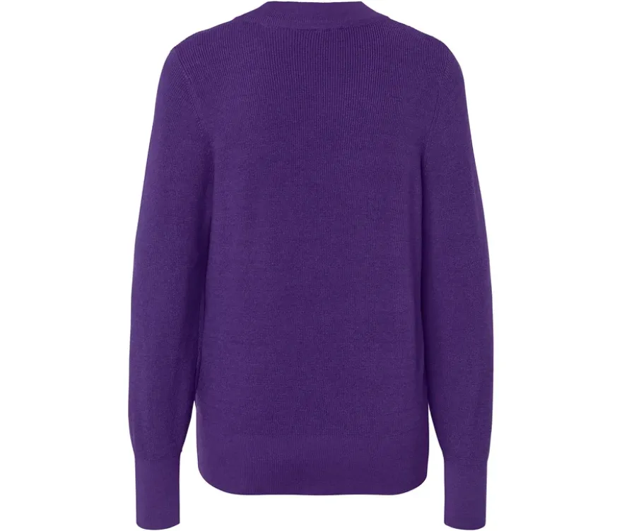 Feinstrickpullover, lila