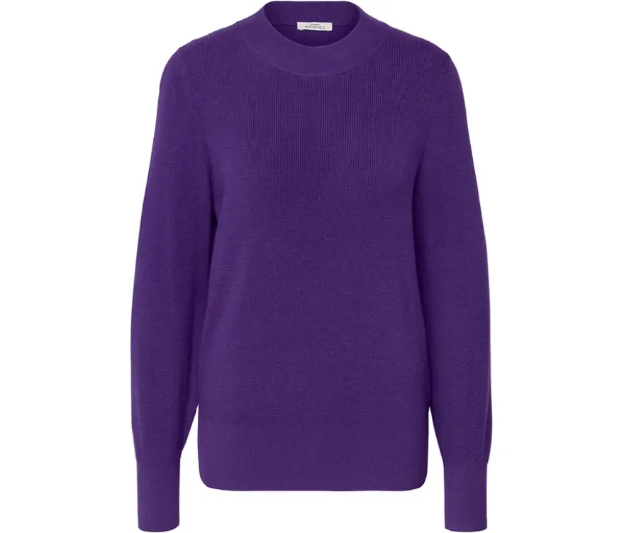 Feinstrickpullover, lila
