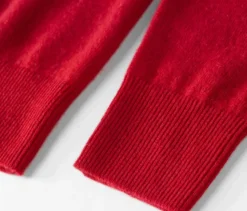 Feinstrickpullover mit Cashmere, rot
