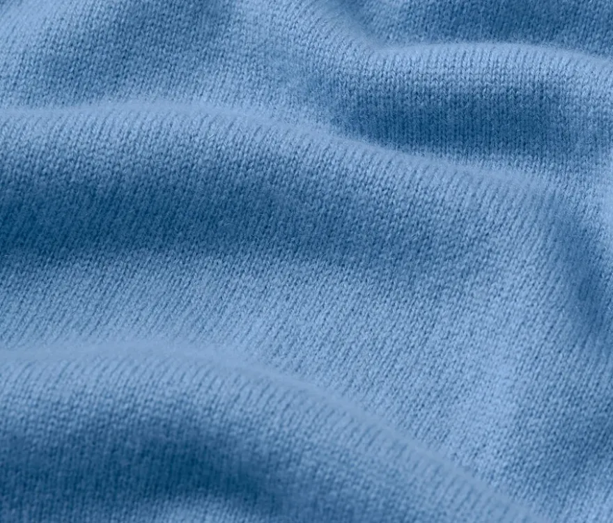 Feinstrickpullover mit Cashmere, blau