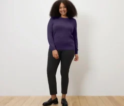 Feinstrickpullover mit Cashmere, blau