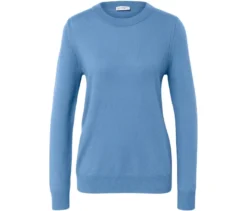 Feinstrickpullover mit Cashmere, blau