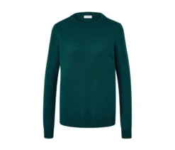 Feinstrickpullover mit Cashmere, grün