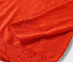 Feinstrickpullover, orange