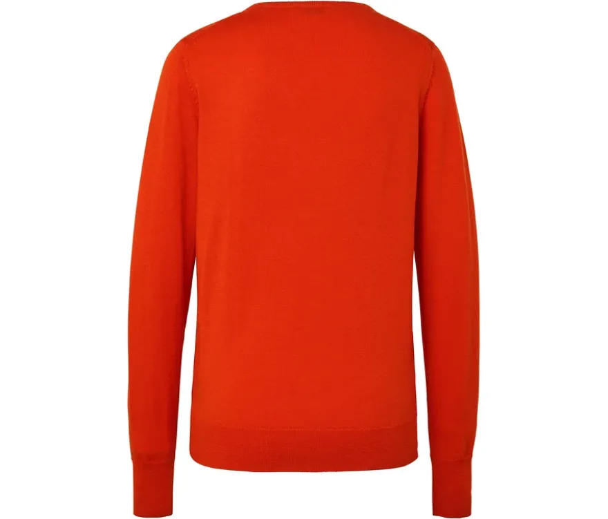Feinstrickpullover, orange