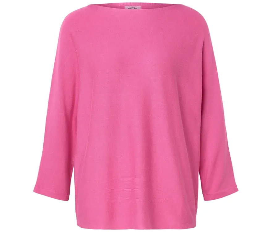 Feinstrickpullover, rosa