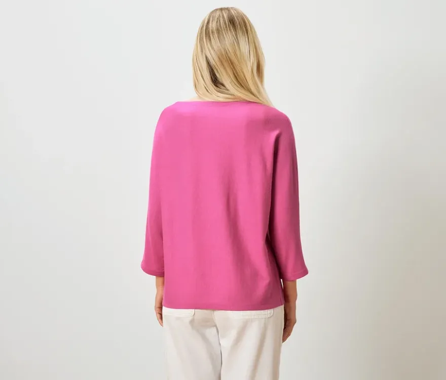 Feinstrickpullover, rosa