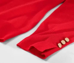 Feinstrickpullover, rot
