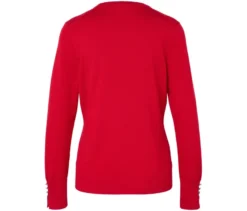 Feinstrickpullover, rot