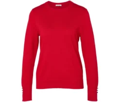Feinstrickpullover, rot