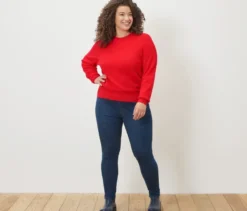 Feinstrickpullover, rot