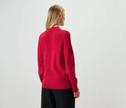 Feinstrickpullover, rot