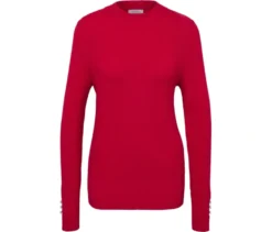 Feinstrickpullover, rot