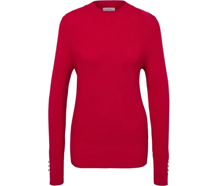 Feinstrickpullover, rot