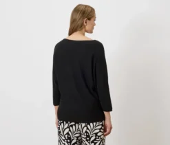 Feinstrickpullover, schwarz