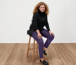 Feinstrick-Rollkragenpullover, schwarz