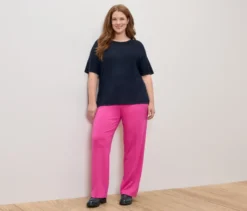 Feinstrick-Shirt, dunkelblau