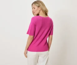 Feinstrick-Shirt, pink