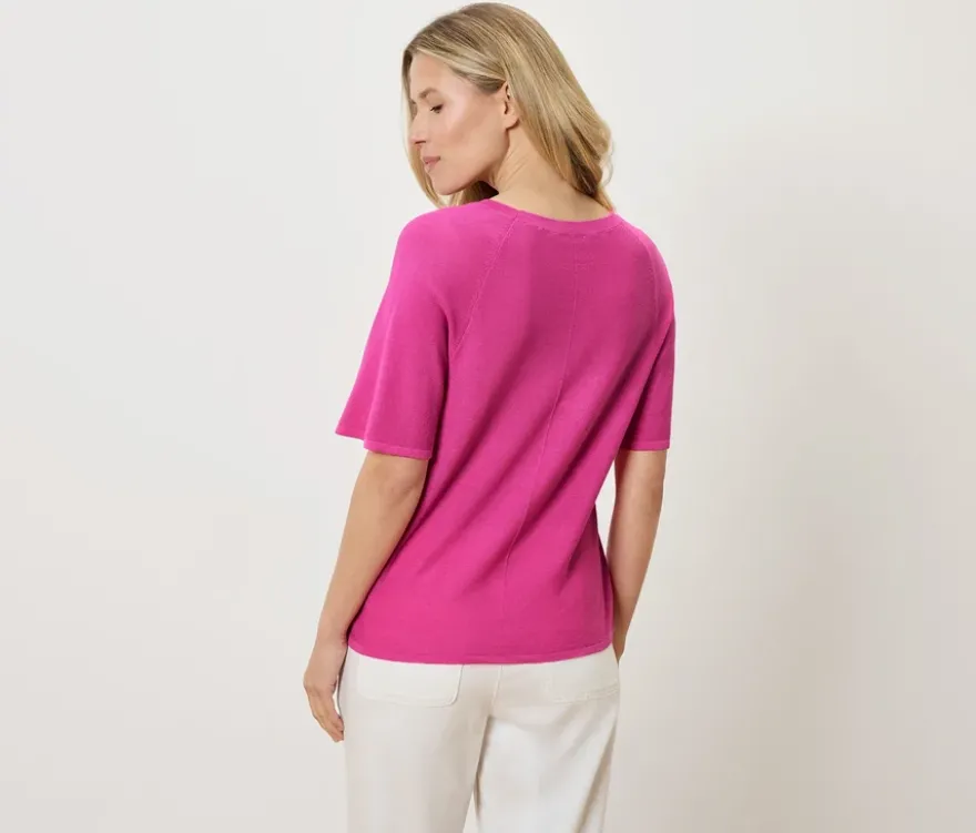Feinstrick-Shirt, pink