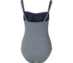 Figurformender Badeanzug, blau