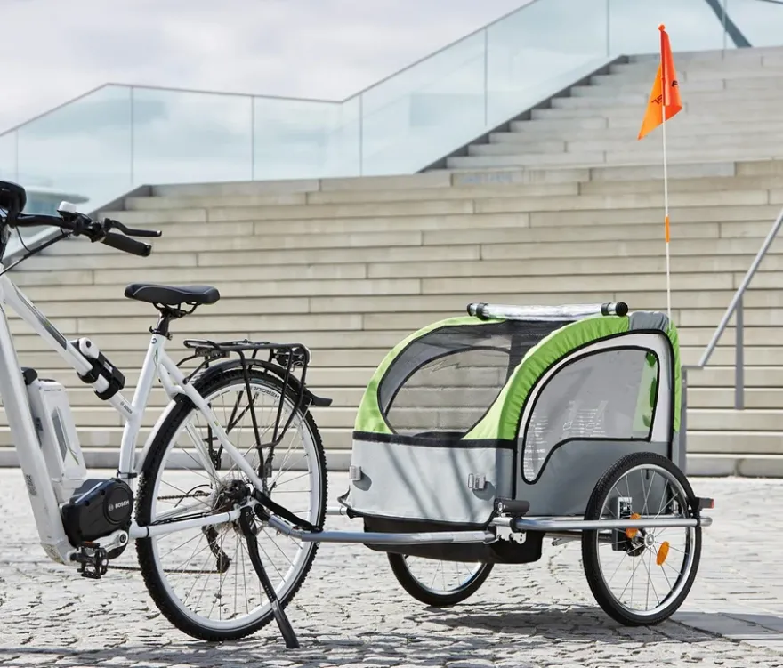 FISCHER Kinder-Komfort-Fahrradanhänger