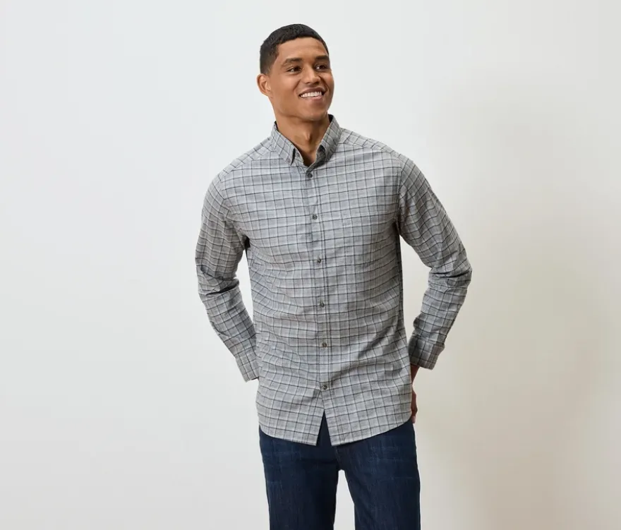 Flanell-Hemd, grau