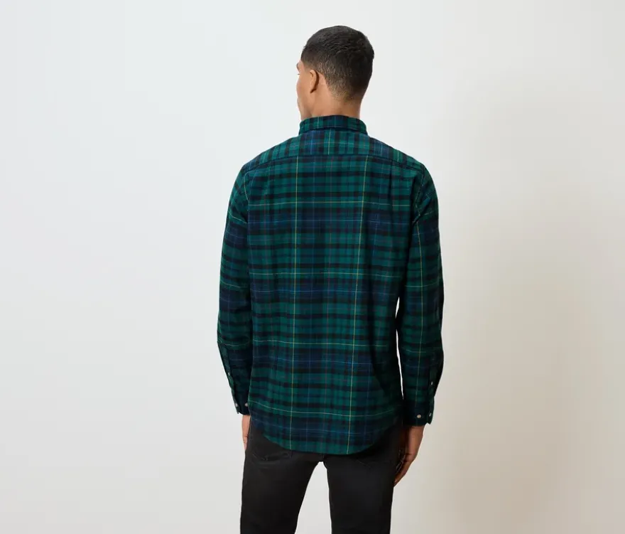 Flanell-Hemd, grün/navy