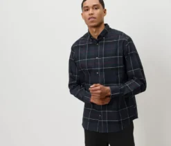 Flanell-Hemd, navy