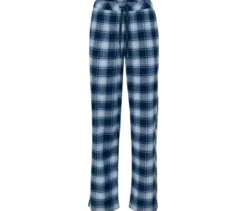 Flanell-Relaxhose, blau