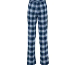 Flanell-Relaxhose, blau